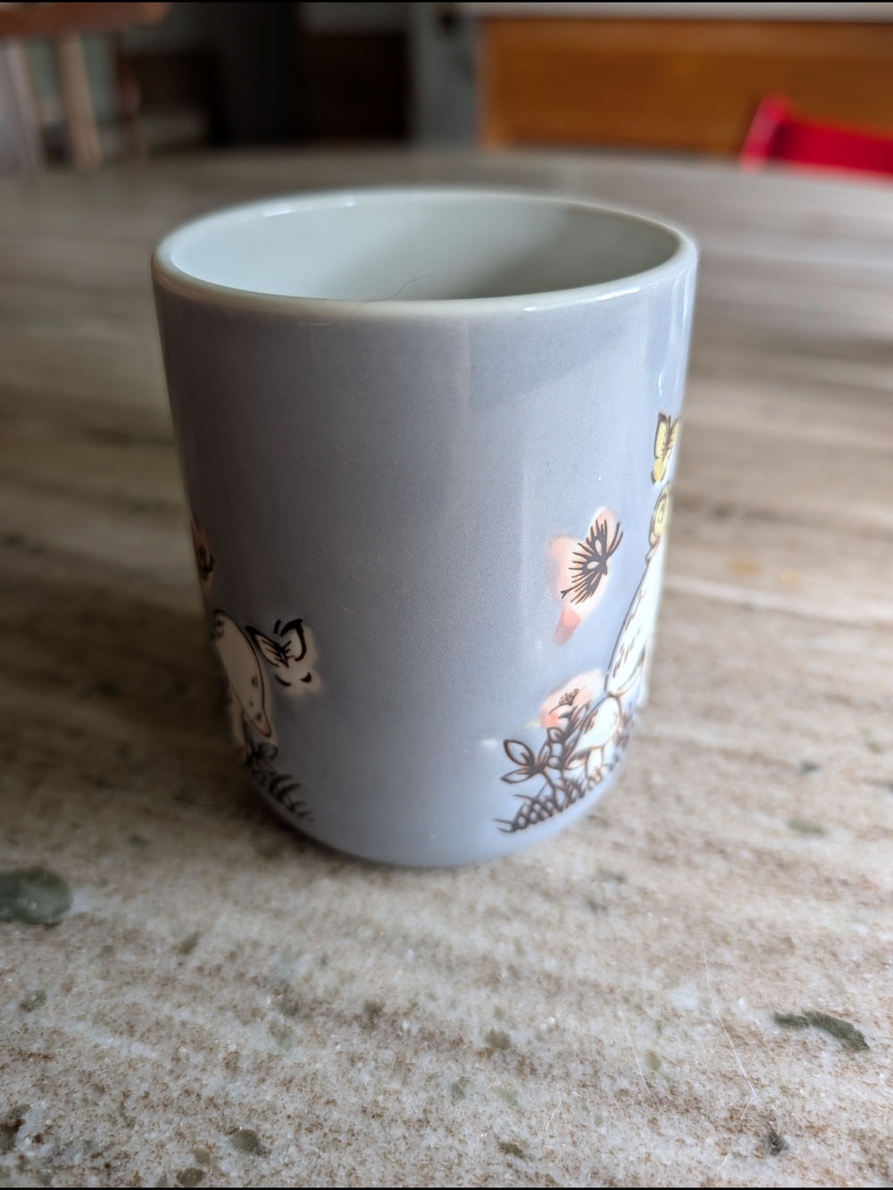 Vintage Cottagecore Purple Mushroom & Butterfly Ceramic Mug - Picture 8 of 8